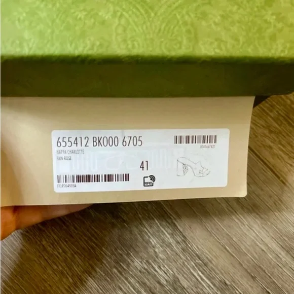 Gucci Pink & Gold-Tone Horsebit Mules - size 41 new - Picture 10 of 11